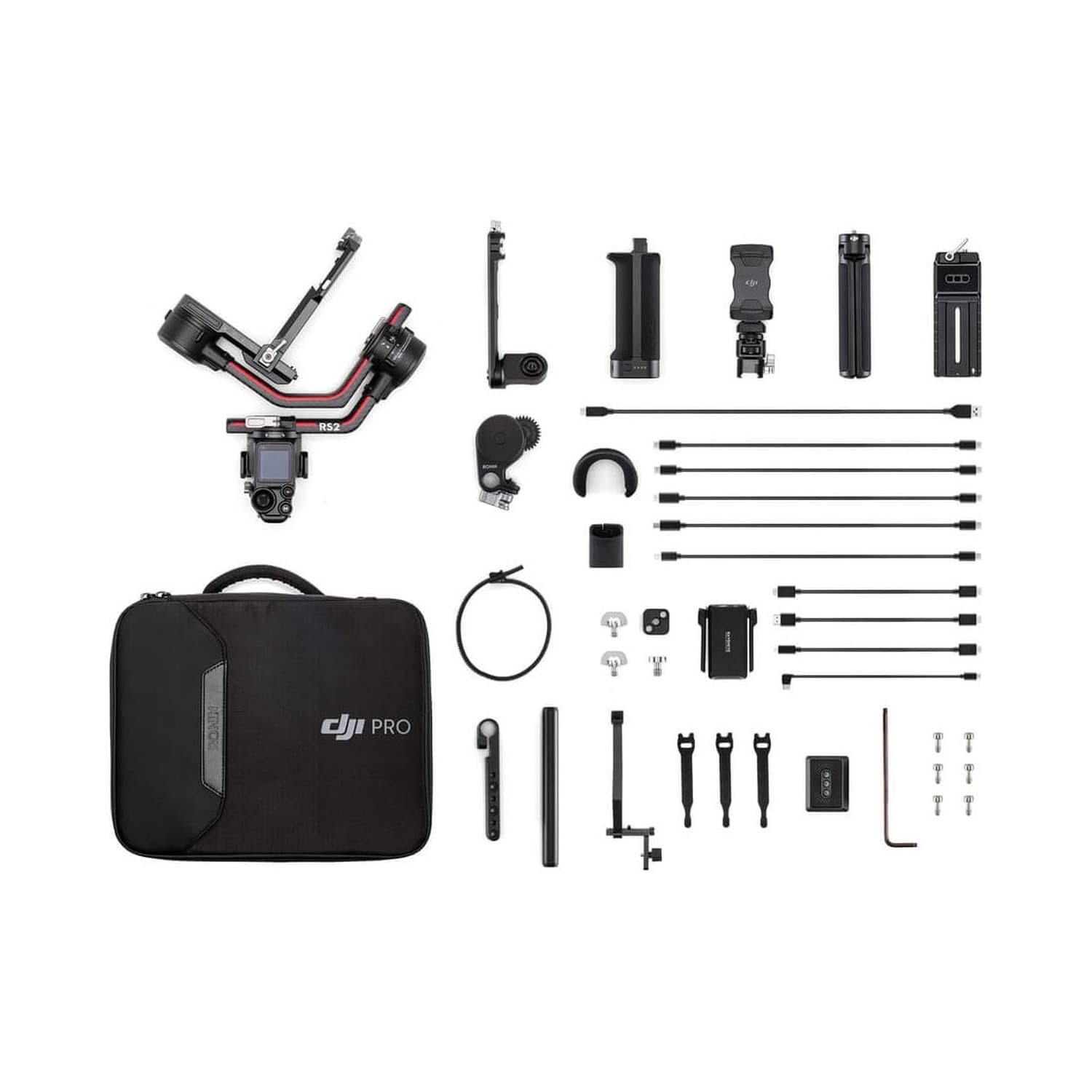 Стабилизатор DJI RS 2 Pro Combo с кольцевым хватом и V-mount площадкой
